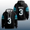 Jakobi Meyers 3 Jaguars Quarter Zip Waffle Hoodie 2
