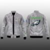 Jalen Hurts Eagles Vintage 90s Faded Grey Jacket