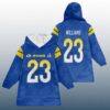 K.W 23 Los Angeles Football SB LX Unisex Blanket Hoodie