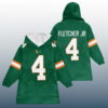 Miami Football Fletcher Jr 4 Unisex Blanket Hoodie