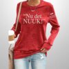 Nu Det Nuuk Make America Go Away Print Sweatshirt