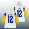PN 12 Los Angeles Football SB LX Unisex Blanket Hoodie 3