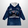 Patriots 2025 2026 SB LX Champions Blanket Hoodie 2