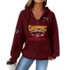 Patriots 2025 AFC Champions Waffle Zip Hoodie 3