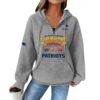 Patriots 2025 AFC Champions Waffle Zip Hoodie 5
