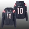 Patriots Drake Maye 10 SB LX Waffle Hoodie
