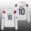Patriots Drake Maye 10 SB LX Waffle Hoodie 3