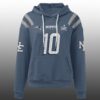Patriots Rivalry Drake Maye 10 SB LX Waffle Hoodie 2