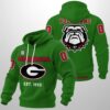 Personalized Bulldogs Est 1892 Waffle Hoodie 3