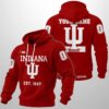 Personalized Indiana Est 1887 Waffle Hoodie