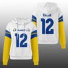 Rams Puka Nacua 12 SB LX Waffle Hoodie 3