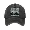Retro Streets Of Minneapolis Print Baseball Cap