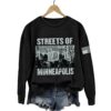 Retro Streets Of Minneapolis Print Sweatshirt