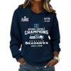 Seahawks 2025-2026 NFC Champions Waffle Hoodie