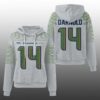 Seahawks Sam Darnold 14 SB LX Waffle Hoodie 3