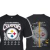Steelers 2025 AFC North Champions Two-Sided Shirt