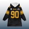 Steelers TJ Watt 90 SB LX Unisex Blanket Hoodie 2