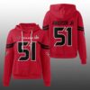 Texans Will Anderson Jr 51 SB LX Waffle Hoodie 2