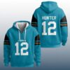Travis Hunter 12 Jaguars Quarter Zip Waffle Hoodie