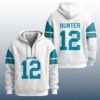 Travis Hunter 12 Jaguars Quarter Zip Waffle Hoodie 3