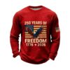 United States 250 Years Of Freedom 1776 2026 Waffle Sweatshirt