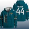 Walker 44 Jaguars Quarter Zip Waffle Hoodie 3