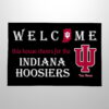 Welcome This House Cheers For The Hoosiers Doormat