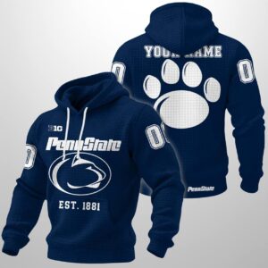 Personalized Penn State Est 1881 Waffle Hoodie