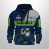 2026 Bowl LX Champions Seahawks Half zip Hoodie 2
