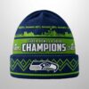 2026 Seahawks Bowl LX Champions Knitted Hat