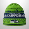 2026 Seahawks Bowl LX Champions Knitted Hat 2