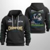 2026 Seahawks Bowl LX Champions Waffle Half Zip Hoodie 2
