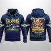 2026 Seahawks Two-Times SBowl LX Champions Hoodie