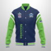 2026 Seahawks USA 250 SBowl LX Champions Baseball Jacket 2