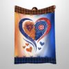 Bears x Cubs Heart Blanket