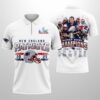 Patriots 2025 Bowl LX Champions Zip Polo Shirt 2