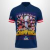 Patriots 25-26 Super Bowl LX Champions Polo Shirt