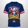 Patriots 25-26 Super Bowl LX Champions Shirt