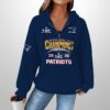 Patriots 25-26 Super Bowl LX Champions Waffle Zip Hoodie