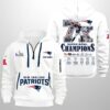 Patriots 7X SBowl Champions 2026 Quarter Zip Hoodie 2