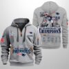 Patriots 7X SBowl Champions 2026 Quarter Zip Hoodie 4