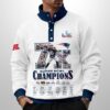 Patriots 7X SBowl Champions 2026 Unisex Western Style Sweater With Buckles 2