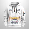 Personalized Patriots 25 26 Super Bowl LX Champions Hoodie Half Zipper 4