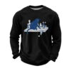 Retro Cat Anti ICE Waffle Sweatshirt 2