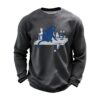Retro Cat Anti ICE Waffle Sweatshirt 6