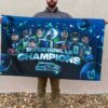Seahawks 2025 2026 SB LX Champions Flag 2