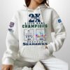 Seahawks 2025 2X SB LX Champions USA 250 Waffle Hoodie 2