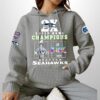 Seahawks 2025 2X SB LX Champions USA 250 Waffle Hoodie 5