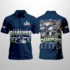 Seahawks 2025 Bowl LX Champions Polo Shirt