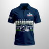Seahawks 2025 Bowl LX Champions Polo Shirt 2